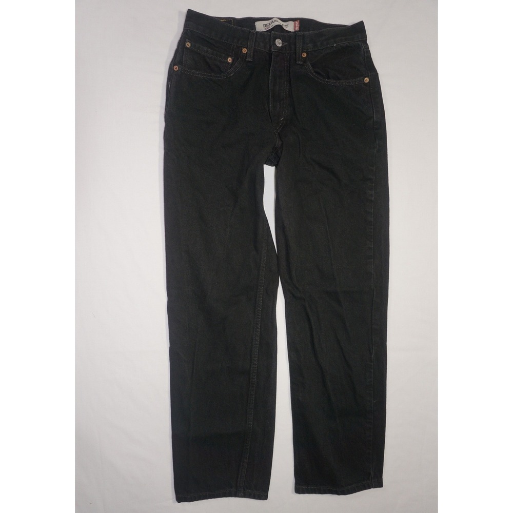 Levi's 31x30 550 Relaxed Fit Black Denim Jeans